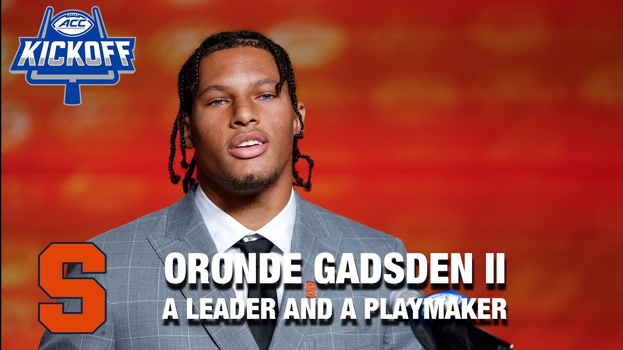 Syracuse's Oronde Gadsden II Is A Leader And A Playmaker | 2023 ACC Kickoff