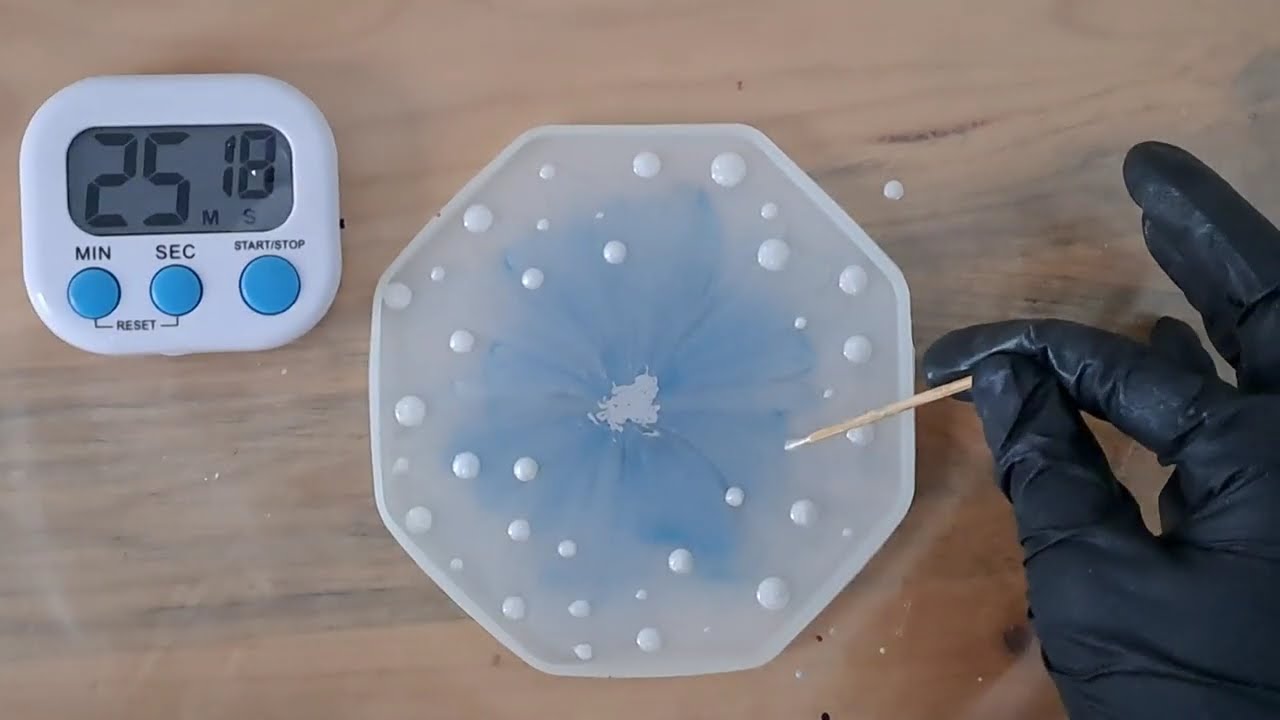 How to Create a Snowy 3D RESIN BLOOM | Step by Step