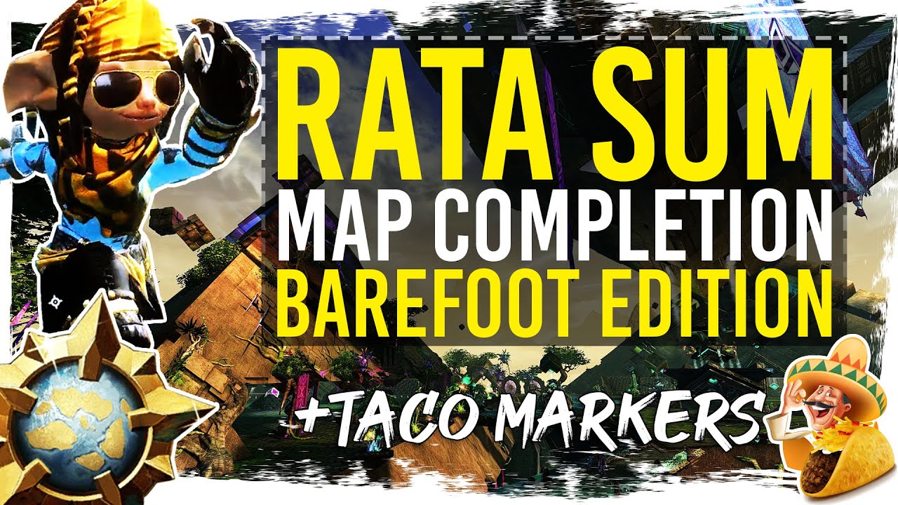Guild Wars 2 - Rata Sum Map Completion with TacO Markers