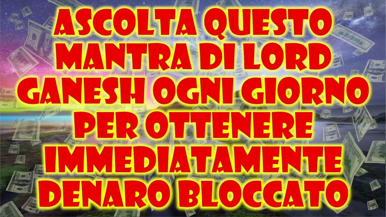 Ascolta questo mantra di Lord Ganesh ogni giorno per ottenere immediatamente denaro bloccato
