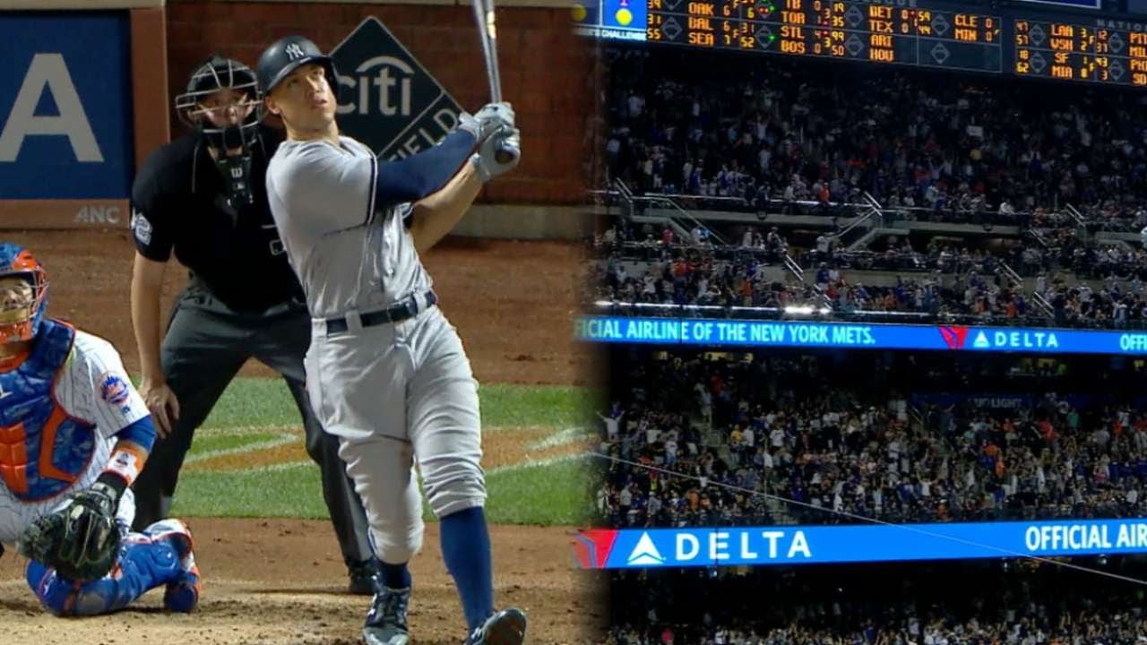 Judge hits a monster home run at Citi Field into the third deck