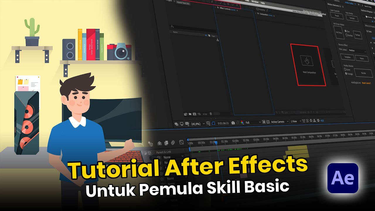 Tutorial Dasar After Effects Untuk Pemula Calon Video Editor 2024 ✅