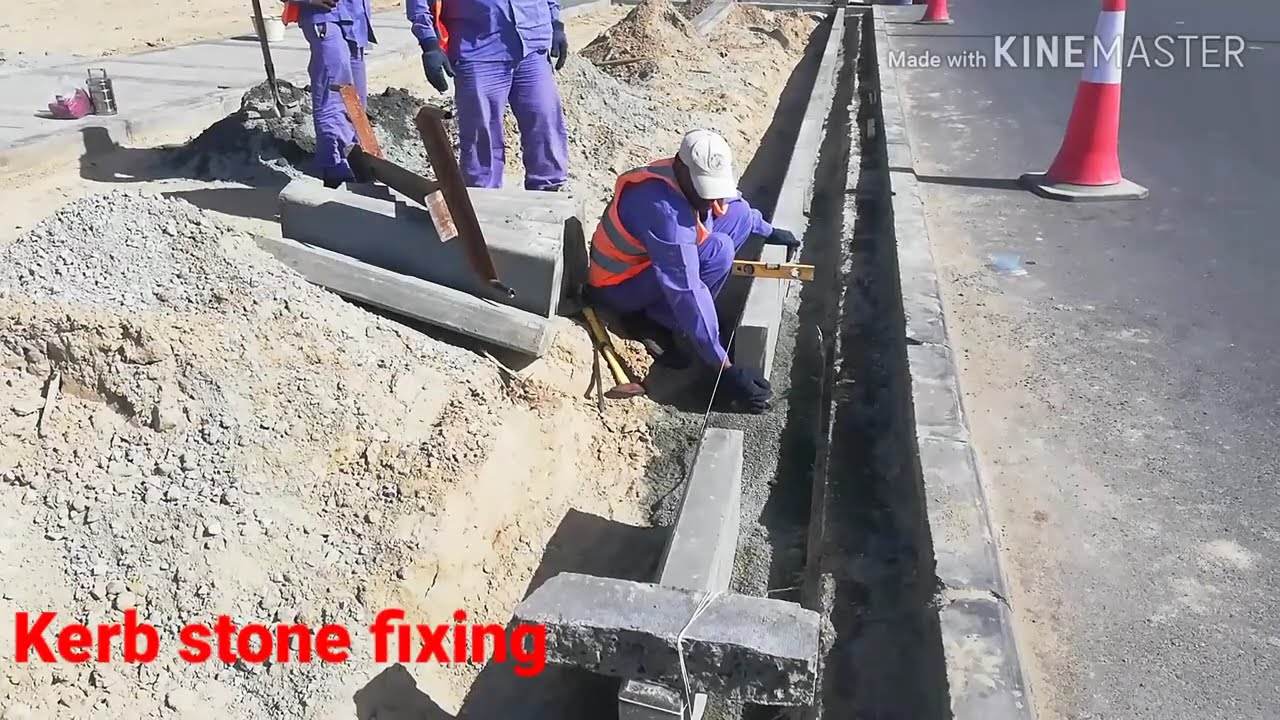 Kerbstone Installation process