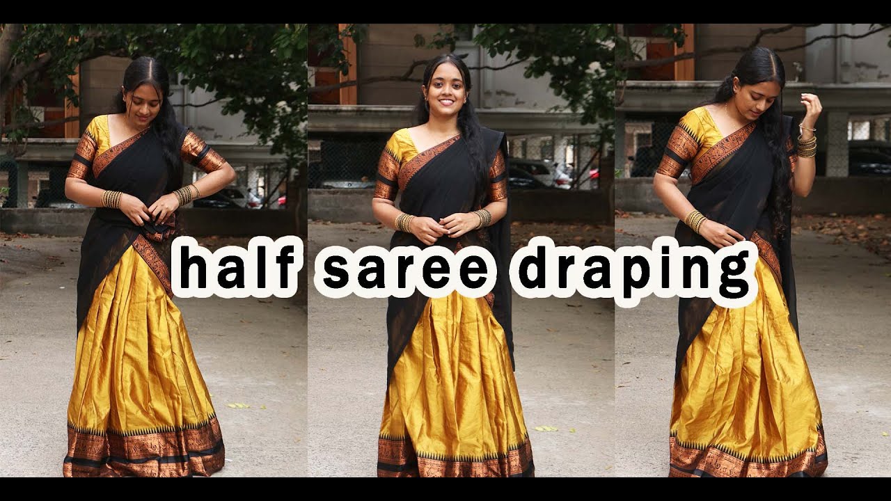 Half Saree Draping | Tips & Tricks | Beginner friendly tutorial | SD VLOGS