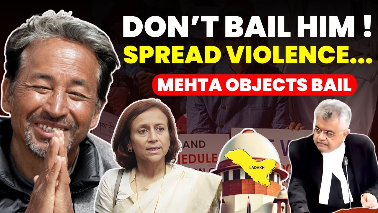 STOP! DON'T BAIL HIM....HE INSTIGATED VIOLENCE.....SG MEHTA OBJECTS SONAM BAIL #supremecourtofindia