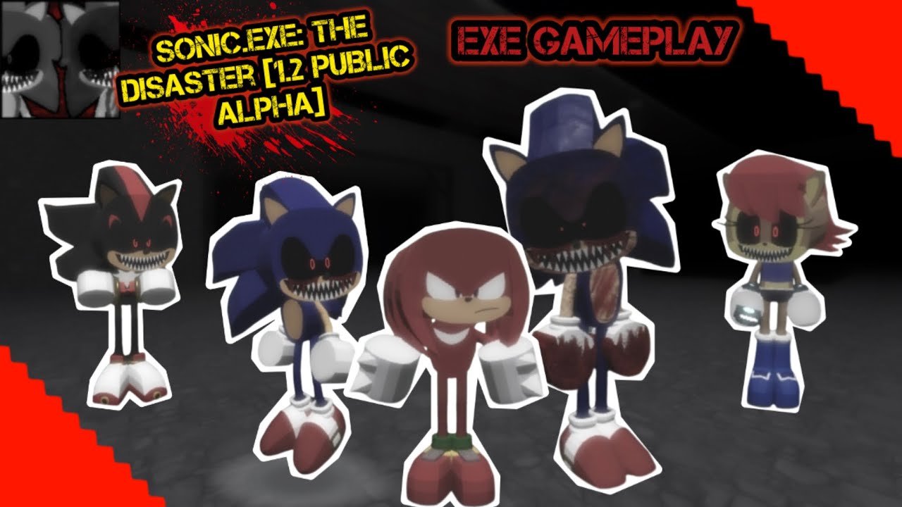 There Two Exe Now… | Sonic.EXE: The Disaster [1.2 PUBLIC ALPHA] Gameplay | Mobile #roblox