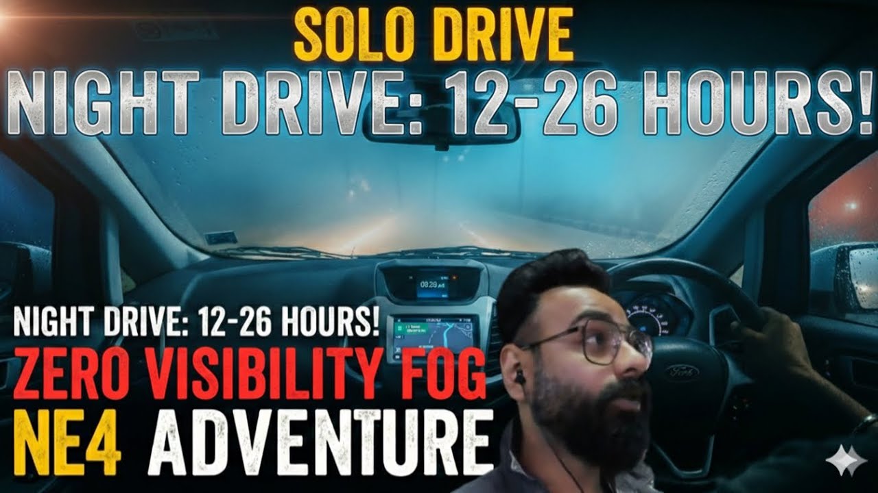 Trapped in the Fog: My Longest Solo Drive Ever (12-26 Hours) | NE 4 🙏🏼
