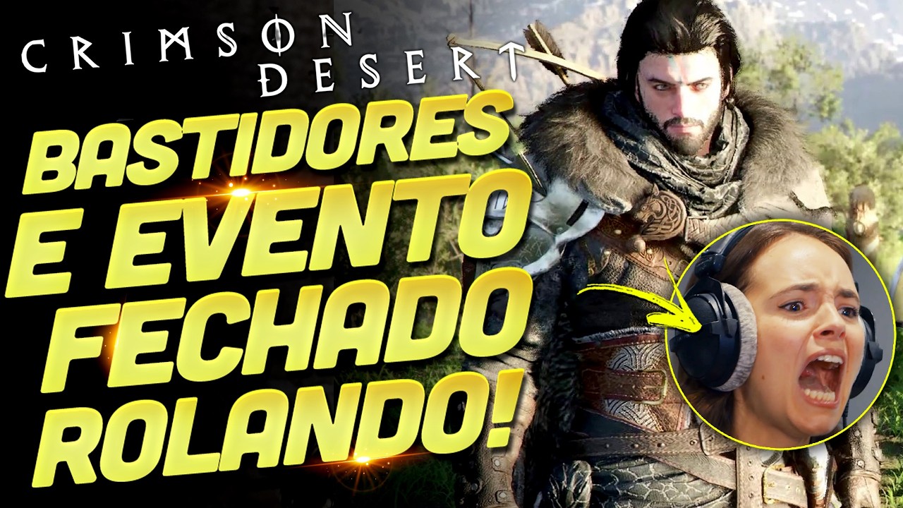 CRIMSON DESERT: NOVO VÍDEO COM ELENCO DURANTE A DUBLAGEM ORIGINAL E GERAL JOGANDO EM EVENTO PRIVADO!