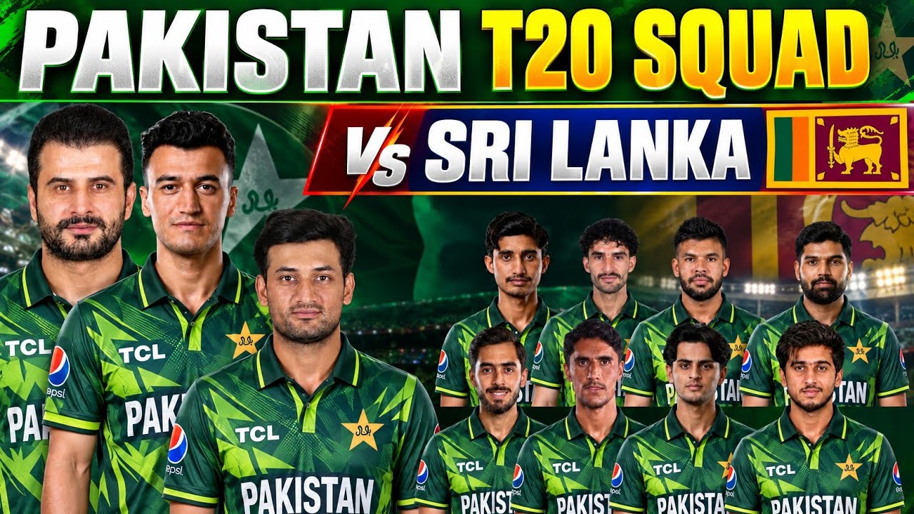 Pakistan T20 Squad vs Sri Lanka 2026 | Pakistan T20 Squad for Sri Lanka Series | Pak vs SL T20 2026