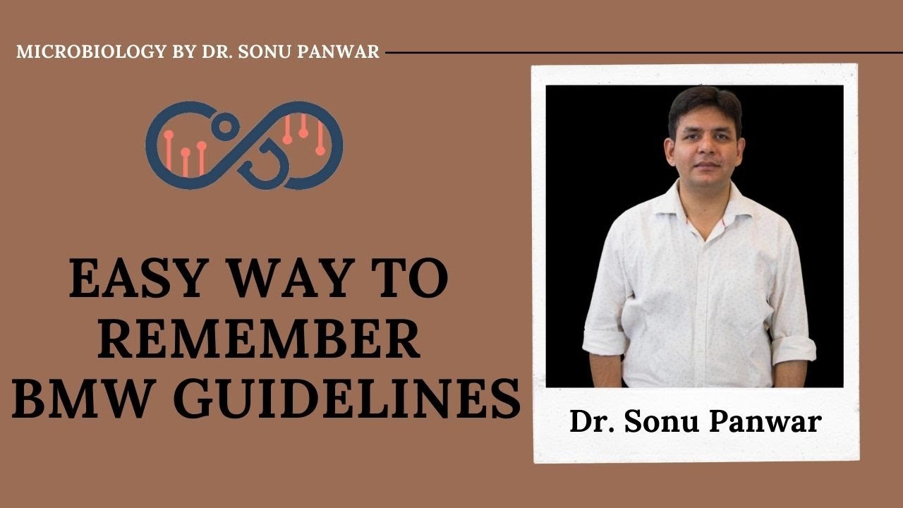 Easy Way To Remember BMW (Bio medical waste) Guidelines By Dr. Sonu Panwar | Microbiology