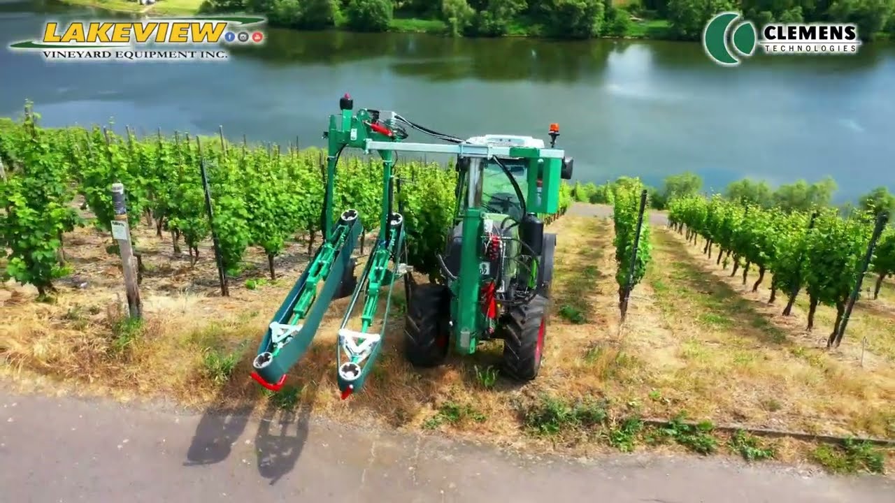 Mechanical Grapevine Shootbinder | Vineyard Shoot Positioning and Tucking Machine | Clemens EASYFix