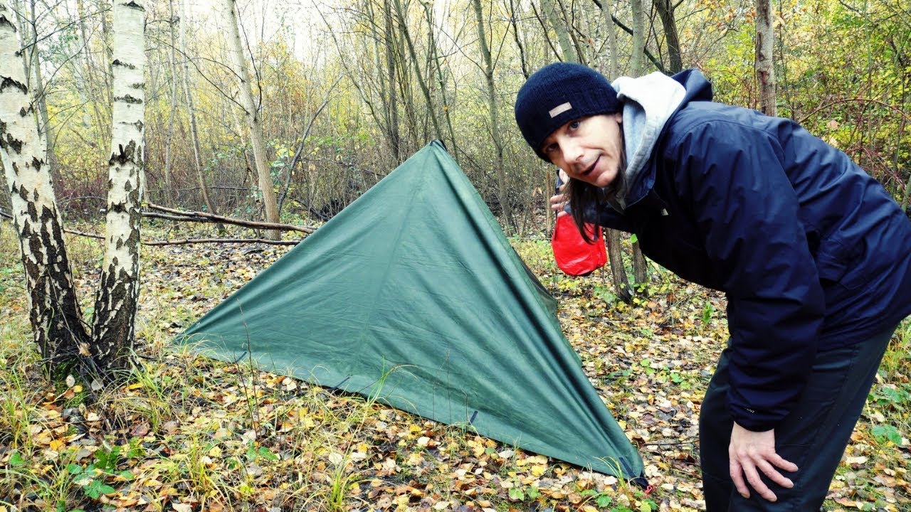 Tarpaufbau: Geschlossene Pyramide (+ zwei Varianten)