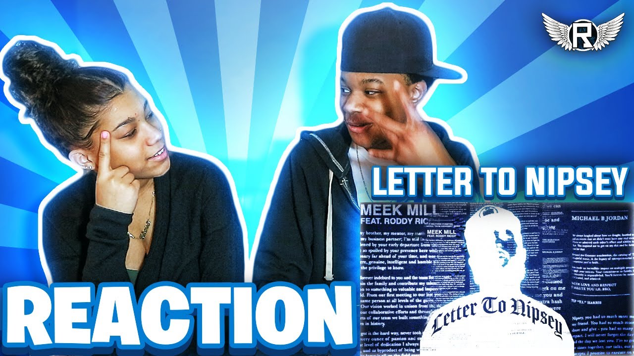 Meek Mill ft. Roddy Ricch - Letter To Nipsey REACTION  (audio)
