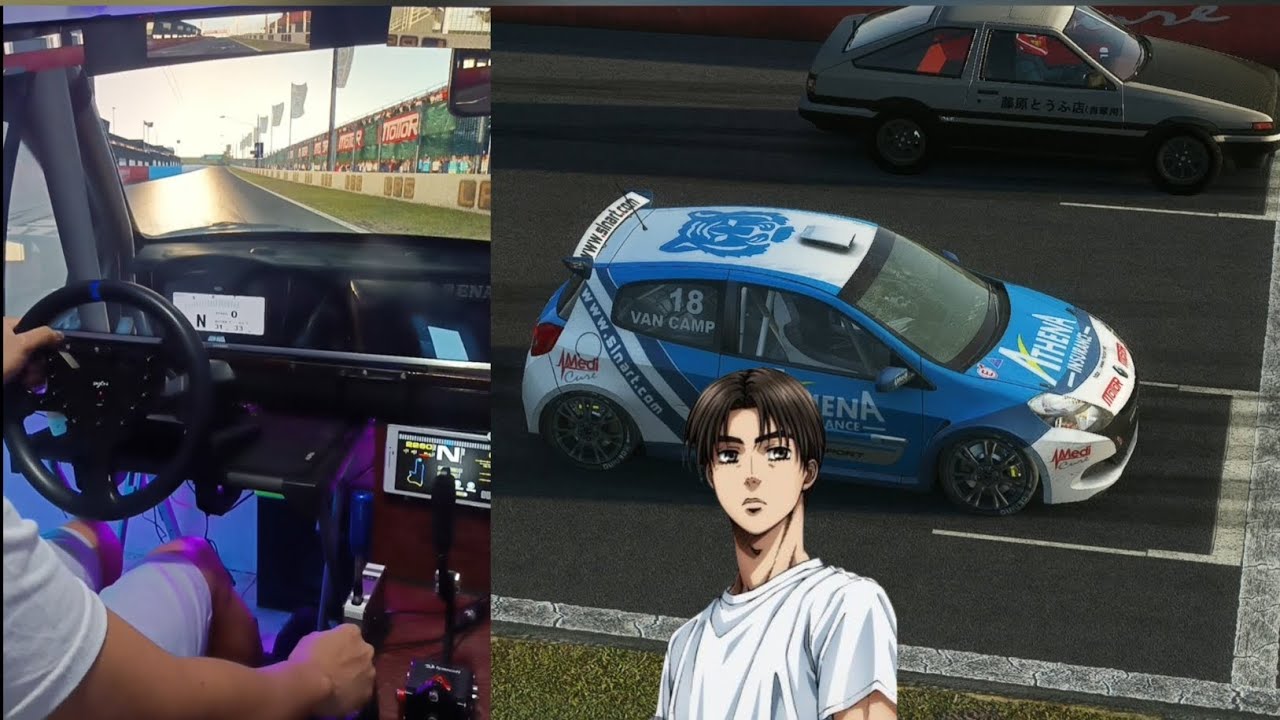 Racing the Legendary Takumi Fujiwara in a Renault Clio | rFactor 2