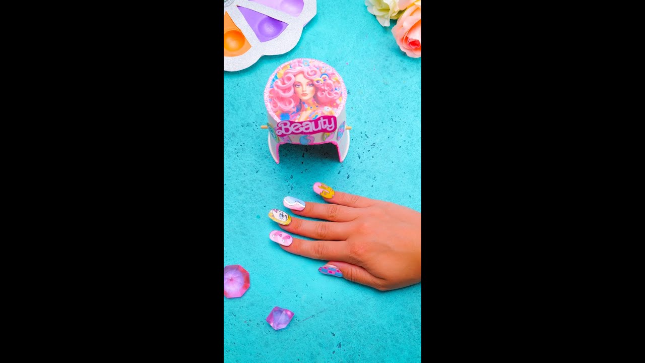 DIY Stunning Nail Art Out Of Paper 💅 #shorts #craft