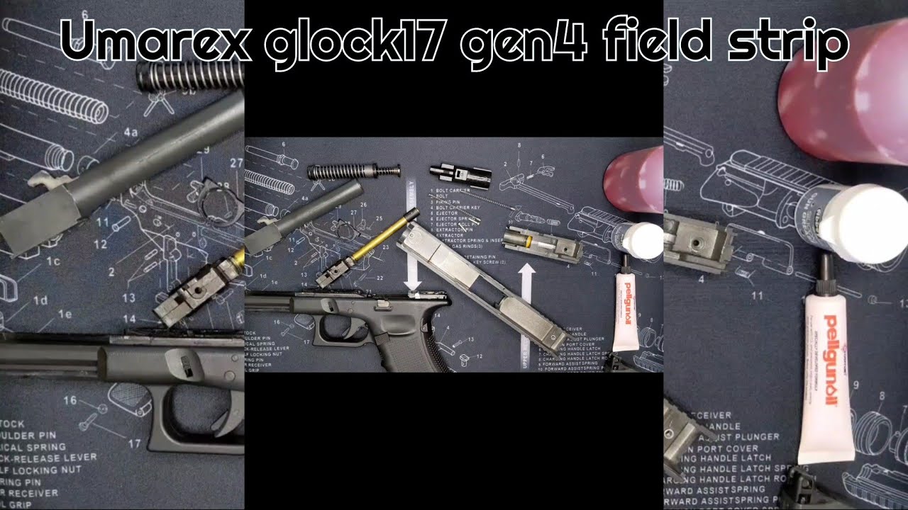 Disassembly cleaning and lubing Umarex glock17 gen4 airpistol.