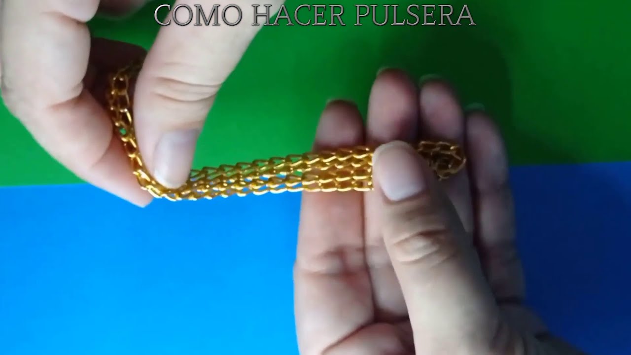 COMO HACER PULSERA Diy COMO HACER PULSERA CON CADENA