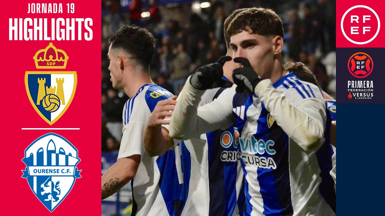 Resumen #PrimeraFederaci&oacute;n | SD Ponferradina 2-0 Ourense CF | Jornada 19 | Temporada 2025/2026