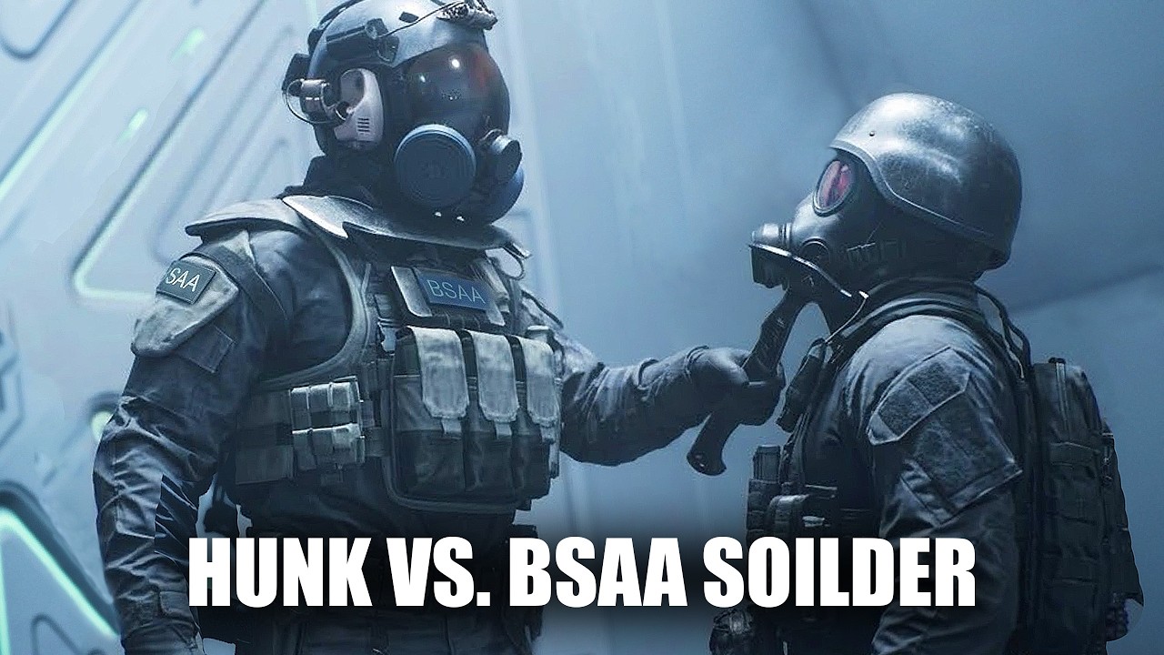 Hunk Umbrella VS. BSAA Soilder Resident Evil 9 Requiem MODS (RE9)