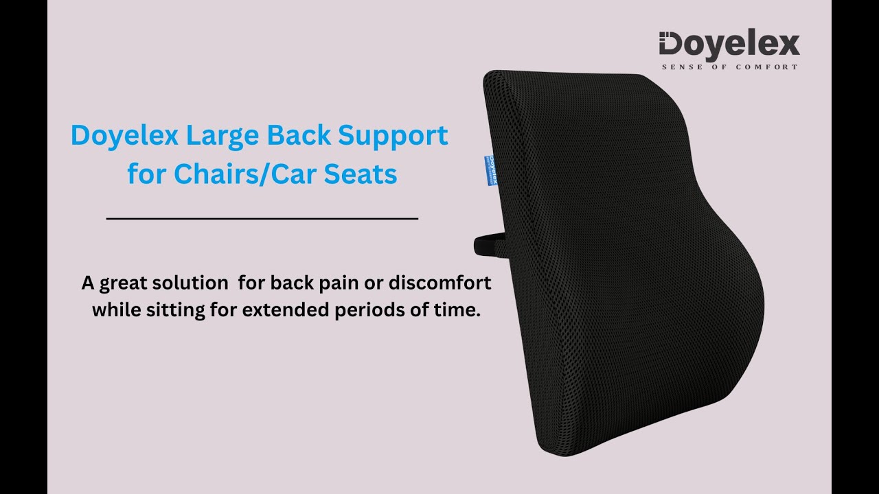 Sitting for Long Hours? Try This Chair & Car Seat Backrest Cushion | Back Support Orthopedic Cushion