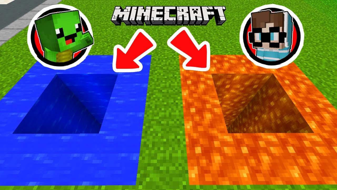 DENDY NOOB WASSERLOCH vs. BUFLO PRO LAVALOCH in Minecraft! [Deutsch/HD]