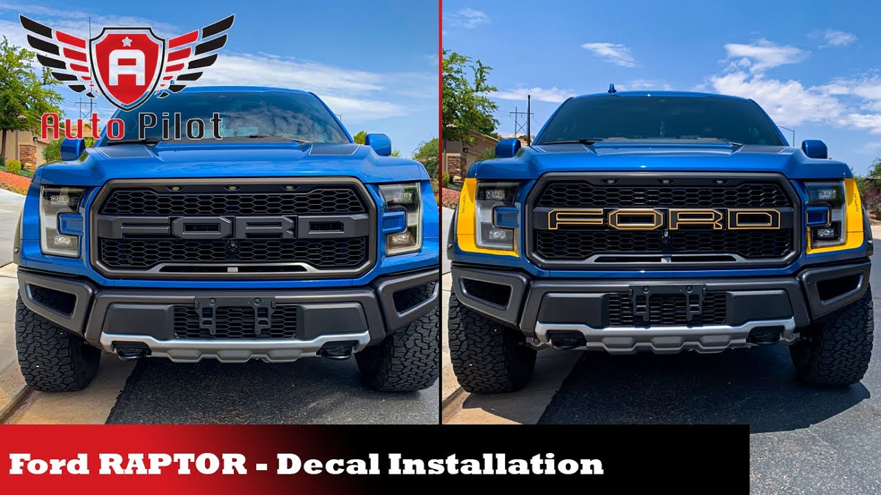 Ford Raptor Decal Installation | Front grill & Tailgate | Autopilot