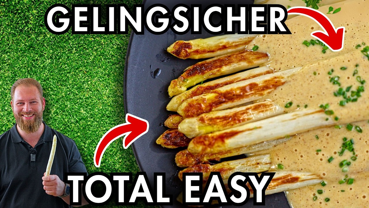 Alle Regeln gebrochen: Spargel gegrillt + Sauce Hollandaise mit gekochtem Ei gemacht 🫣😋