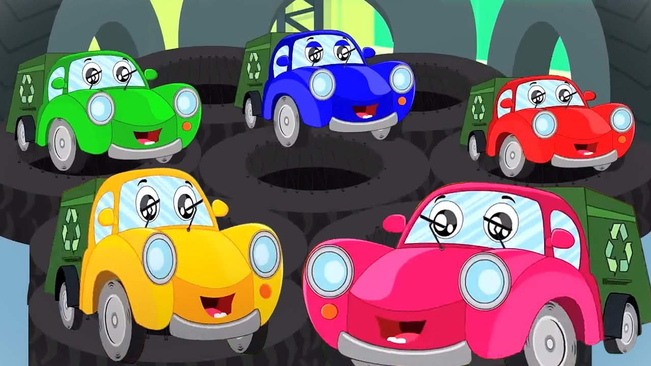 Five Little Garbage Trucks | Nursery Rhymes And Kids Songs | Cartoon Videos from Kids Tv Channel