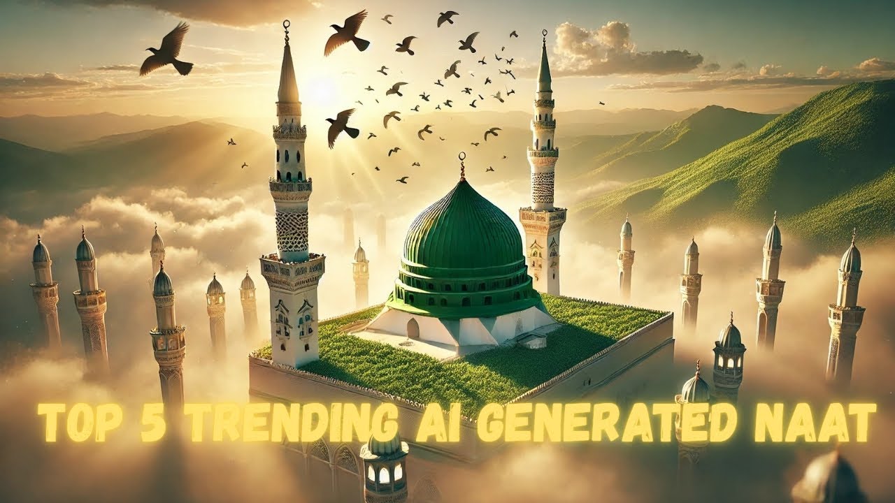 Top 5 AI-Generated Naats 2025 | Beautiful Islamic Nasheeds | No Music | Emotional Naat Collection