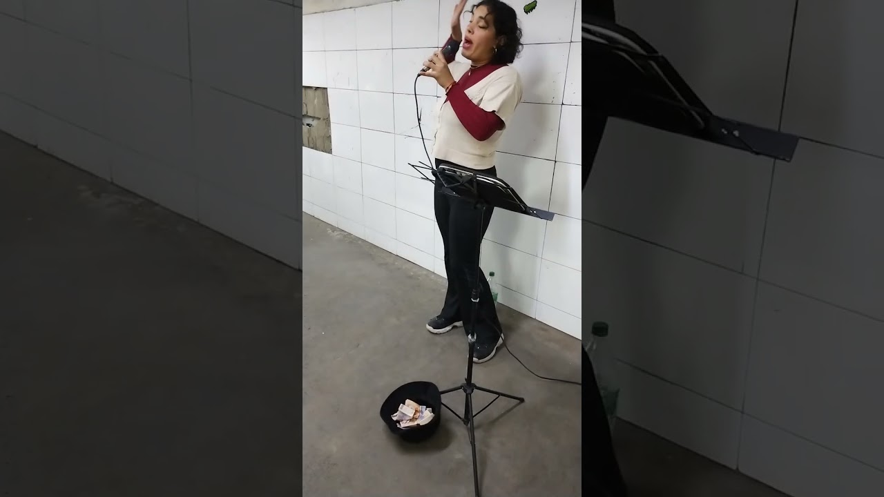 Dina Indarte, artista callejera de Banfield. 05/06/25