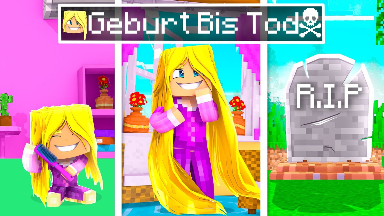 GEBURT BIS TOD als RAPUNZEL! ✿ Minecraft [Deutsch/HD]