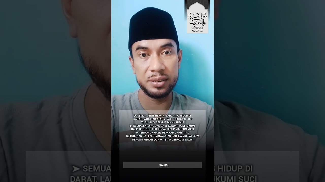 Najis | Kitab Matan Taqrib.#ngajikitab #kajianislami #ilmubermanfaat #santrionline