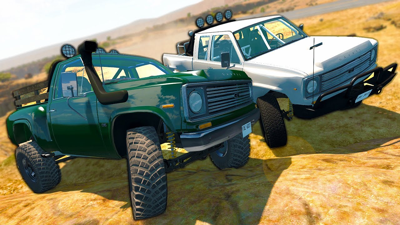 Extreme Off-Road Truck Racing & Massive Jumps! - BeamNG Multiplayer Gameplay & Crashes