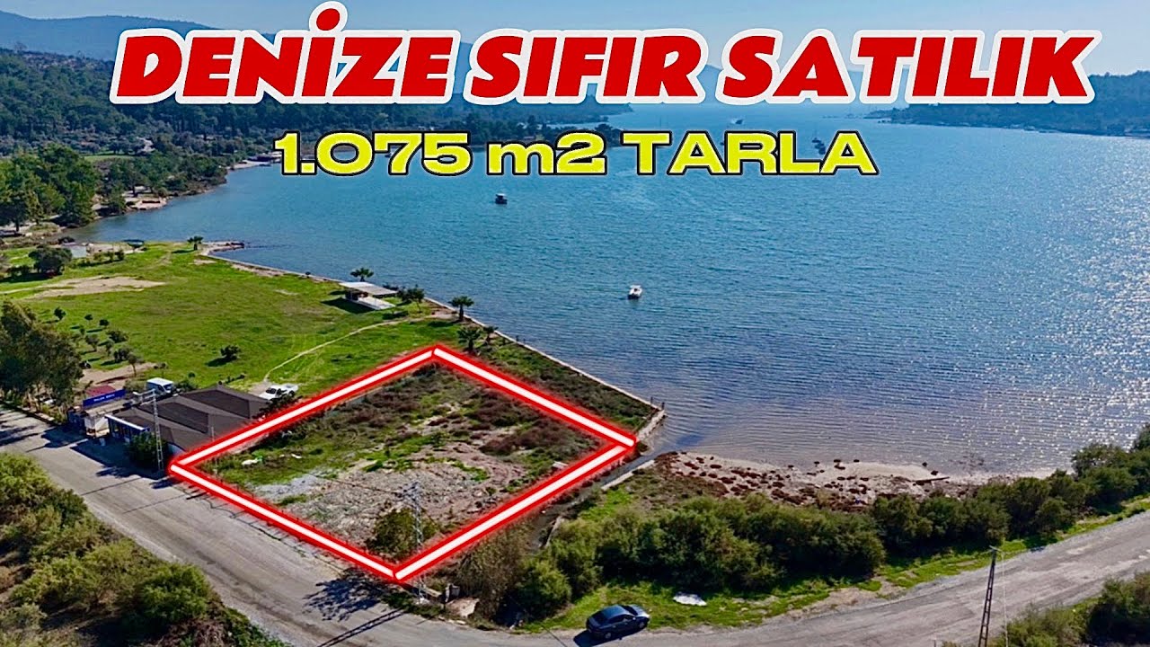 Muğla Milas Kazıklı Koyunda Emsalsiz Denize Sıfır 1.075 m2 Satılık Tarla / No:423