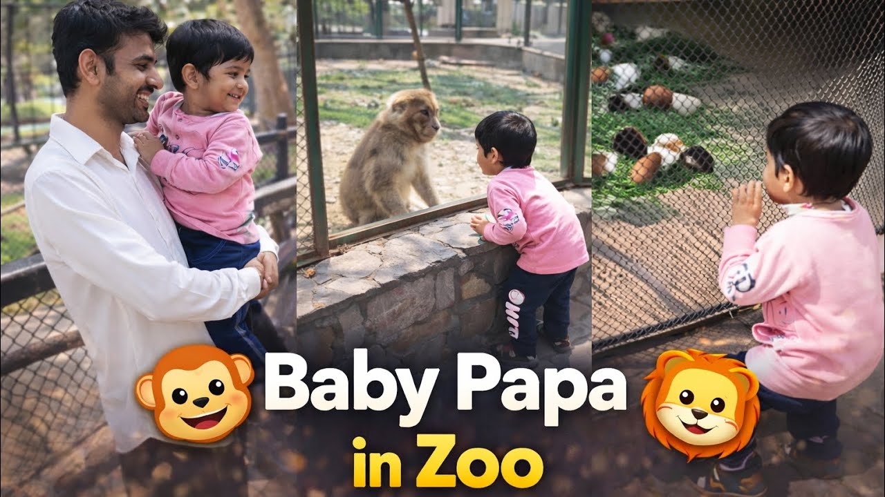 Baby Papa cute zoo moments 😍 