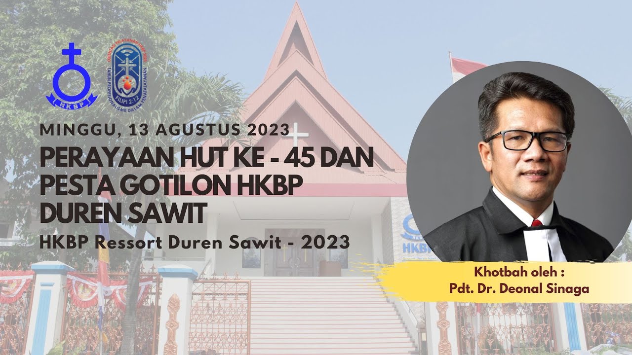 Pesta HUT Ke - 45 & dan Pesta Gotilon HKBP Duren Sawit