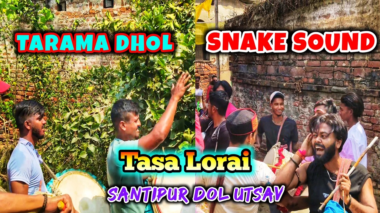 TARAMA vs SNAKE SOUND Tasha Battle At Santipur Dol Utsab #tasha_lorai #tasha_competition