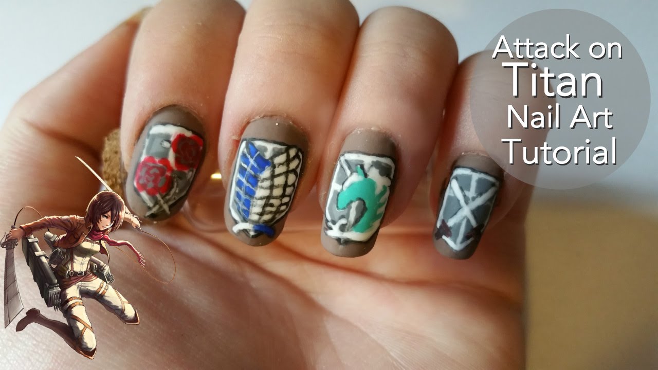 Attack on Titan Nail Art Tutorial