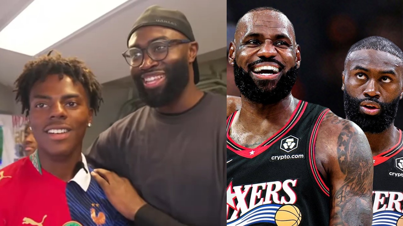 Джейлен Браун пытается переманить Леброна Джеймса в &laquo;76ers&raquo; вместе с IShowSpeed