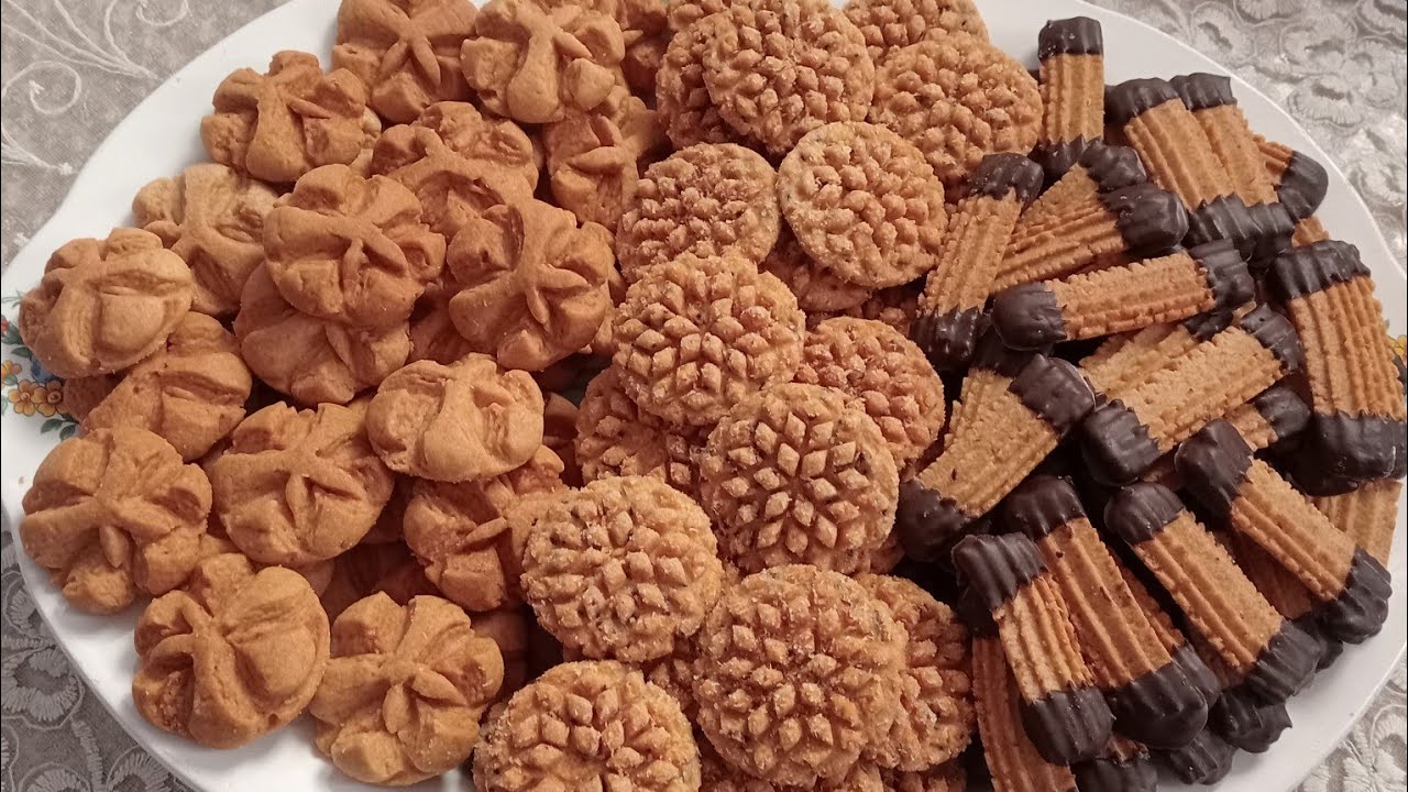 طلبية دواز أتاي بعجين واحد ب 250 غرام زبدة حضرت 4 أشكال مختلفة شكلا ومذاقا مع ذكر تمن البيع والكمية