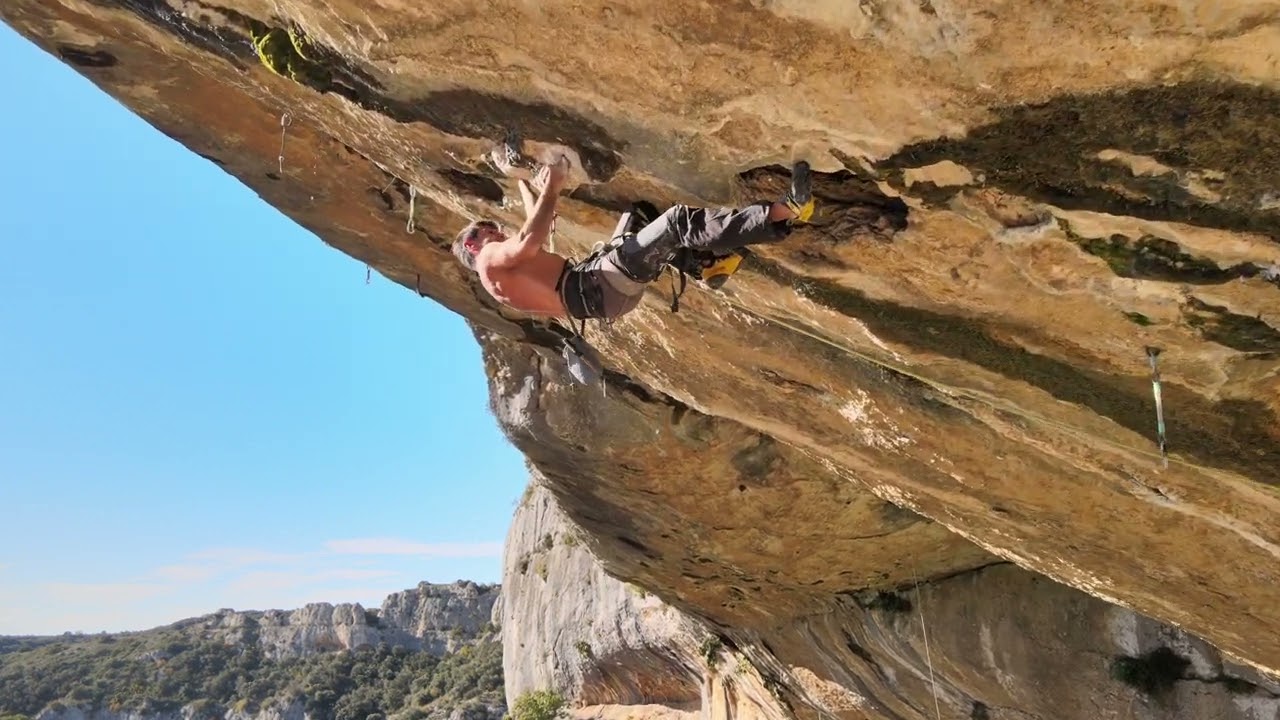 escalade russan Le franc toit sournois 8b