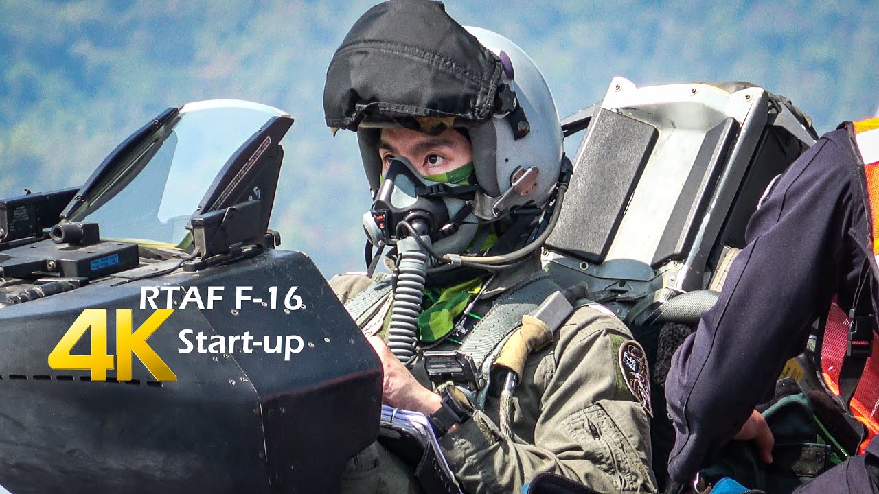 เครื่องบินรบ F-16BM Start-up งานวันเด็ก 2025 กองบิน 41 เชียงใหม่ ,Chiang Mai Airport.