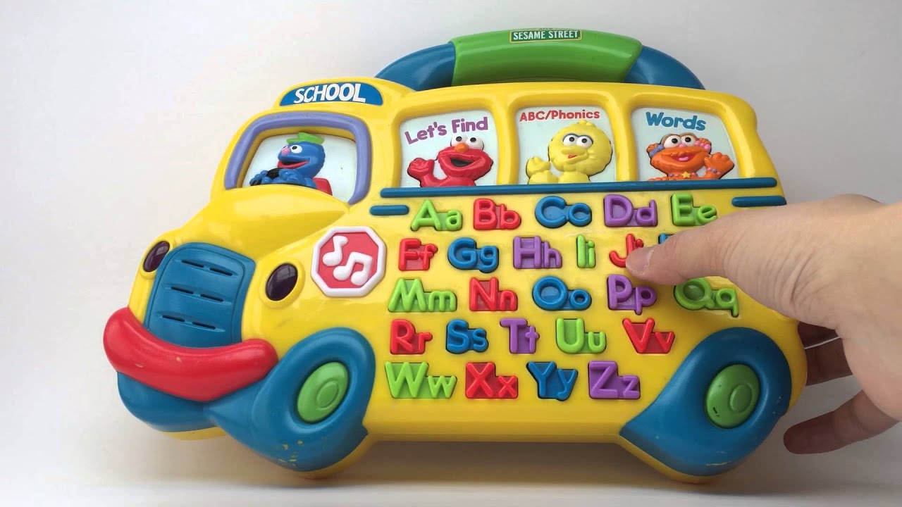 Mattel 2000 ABC Phonics Alphabet Sesame Street Muppets School Bus