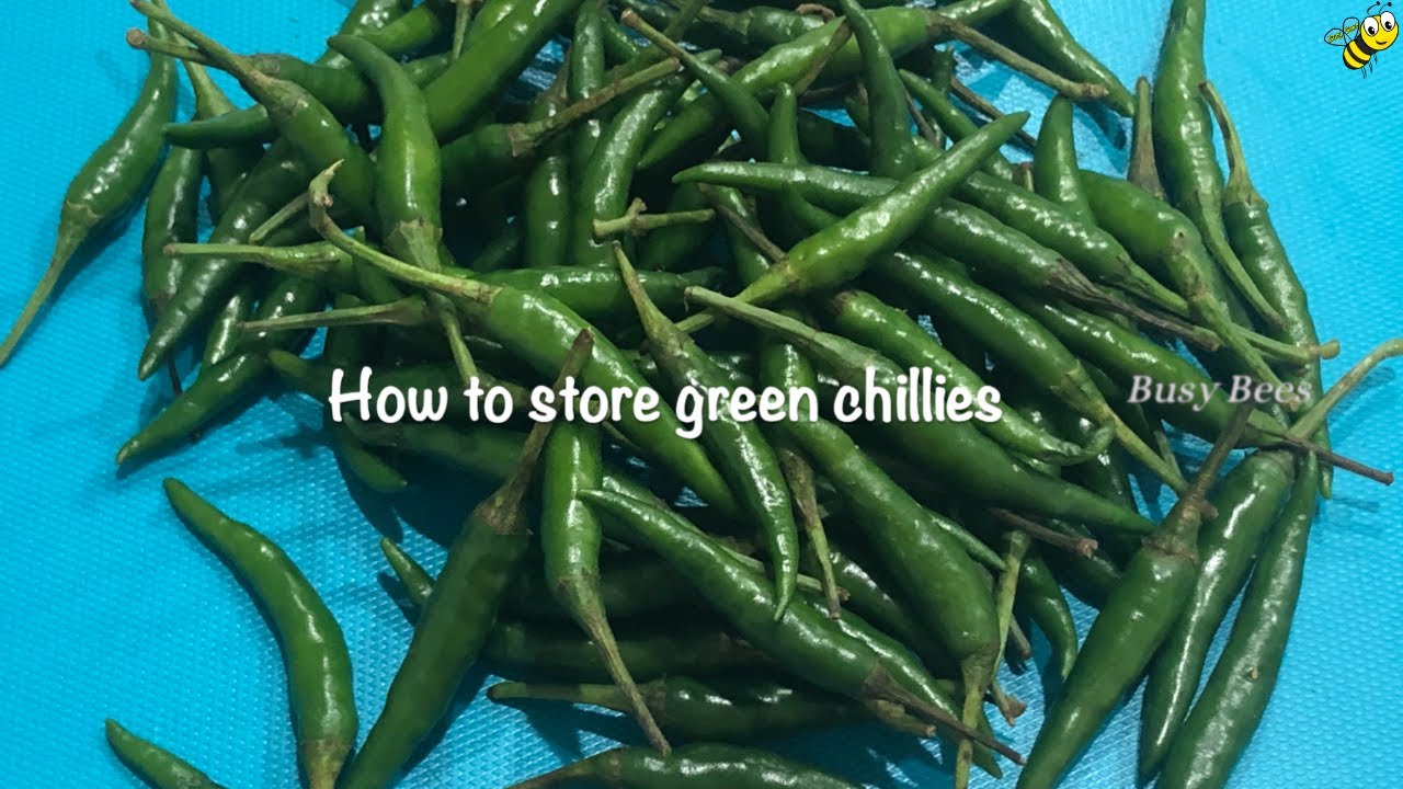 how to store green chillies in fridge for long time || Short Video