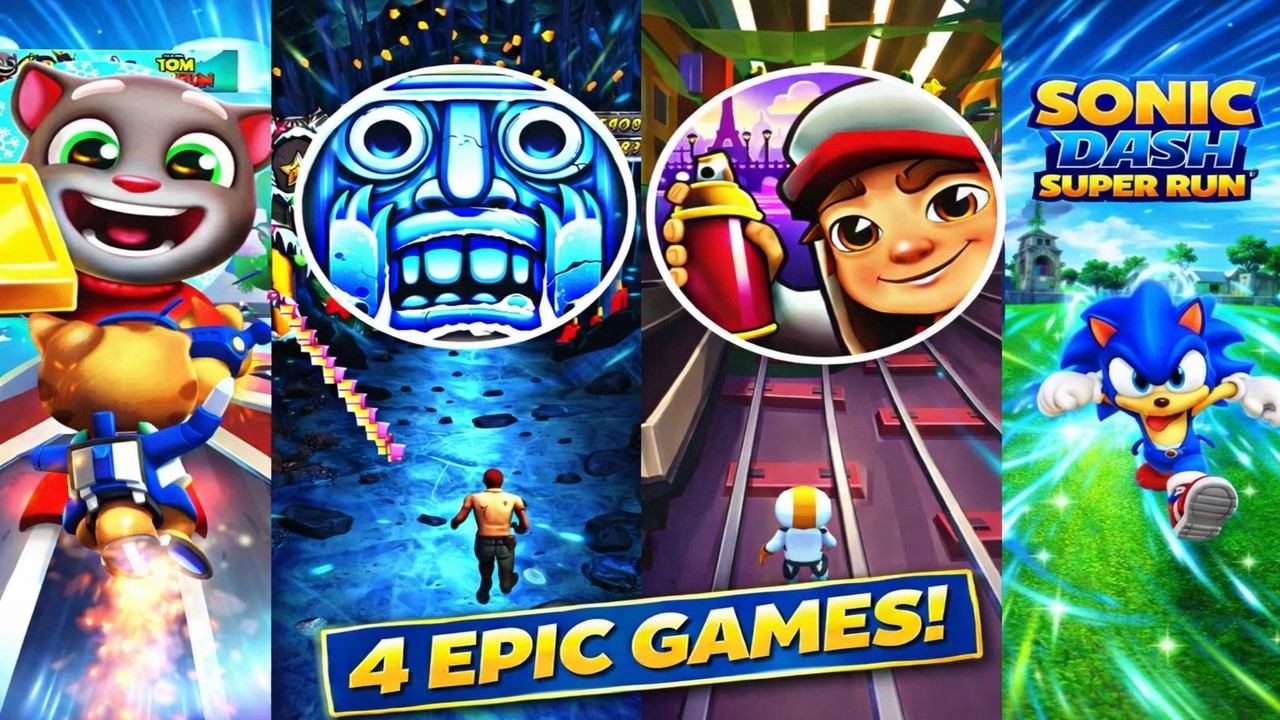 Tom Gold Run 🆚 Temple run 2 🆚 Subway Surfers 🆚 Sonic dash Super Run