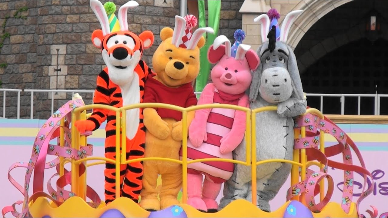 【TDL】シュール！微動だにしないプーさんたち！イースターワンダーランドのアドリブ集 Tokyo Disneyland - Disney's Easter Wonderland 2010～2012