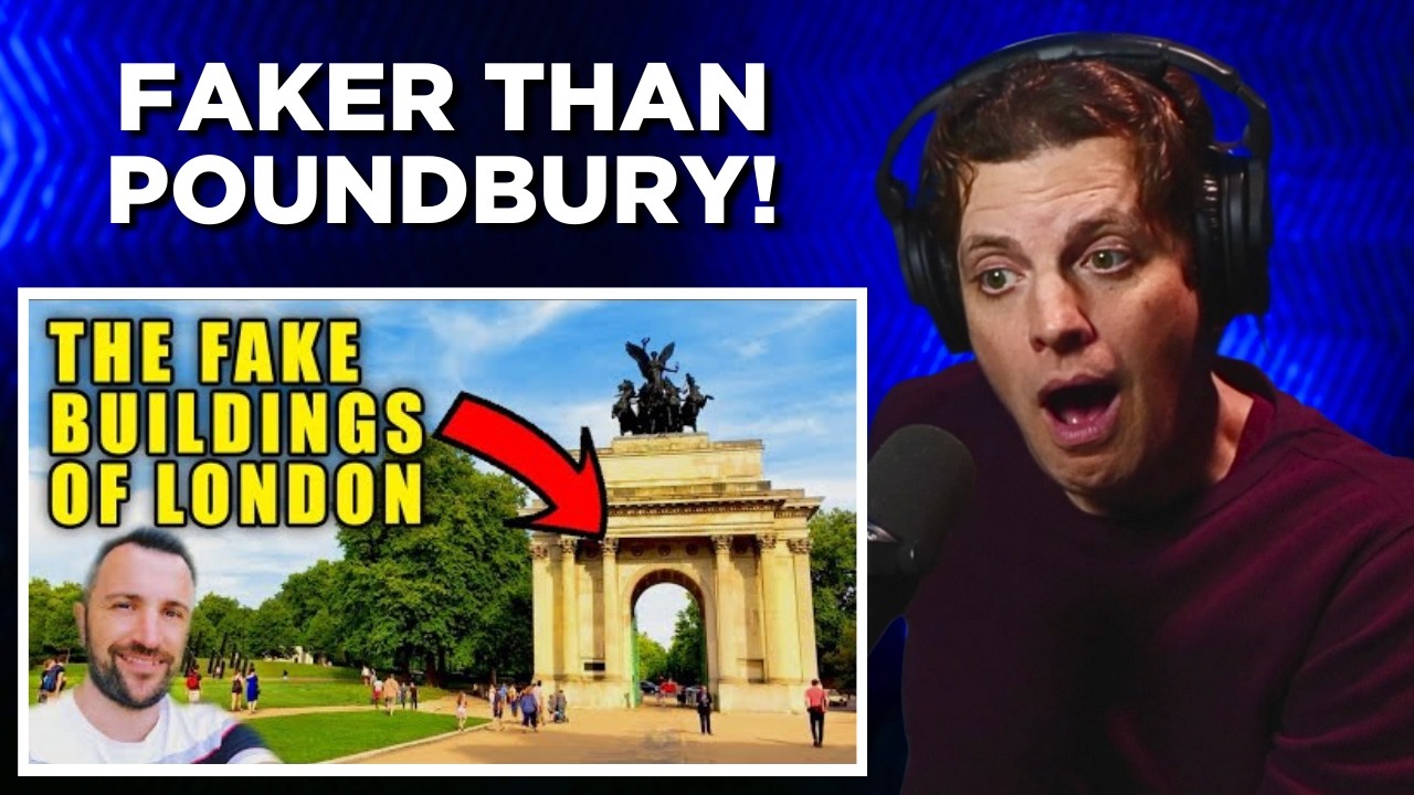 American Reacts to London's Fake Buildings!