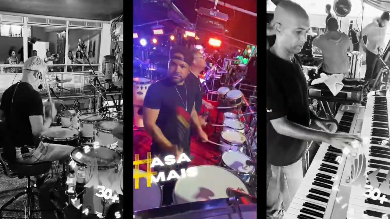 Antes e depois: teclado, bateria e percussão - Vital 2022 - Asa30Mais