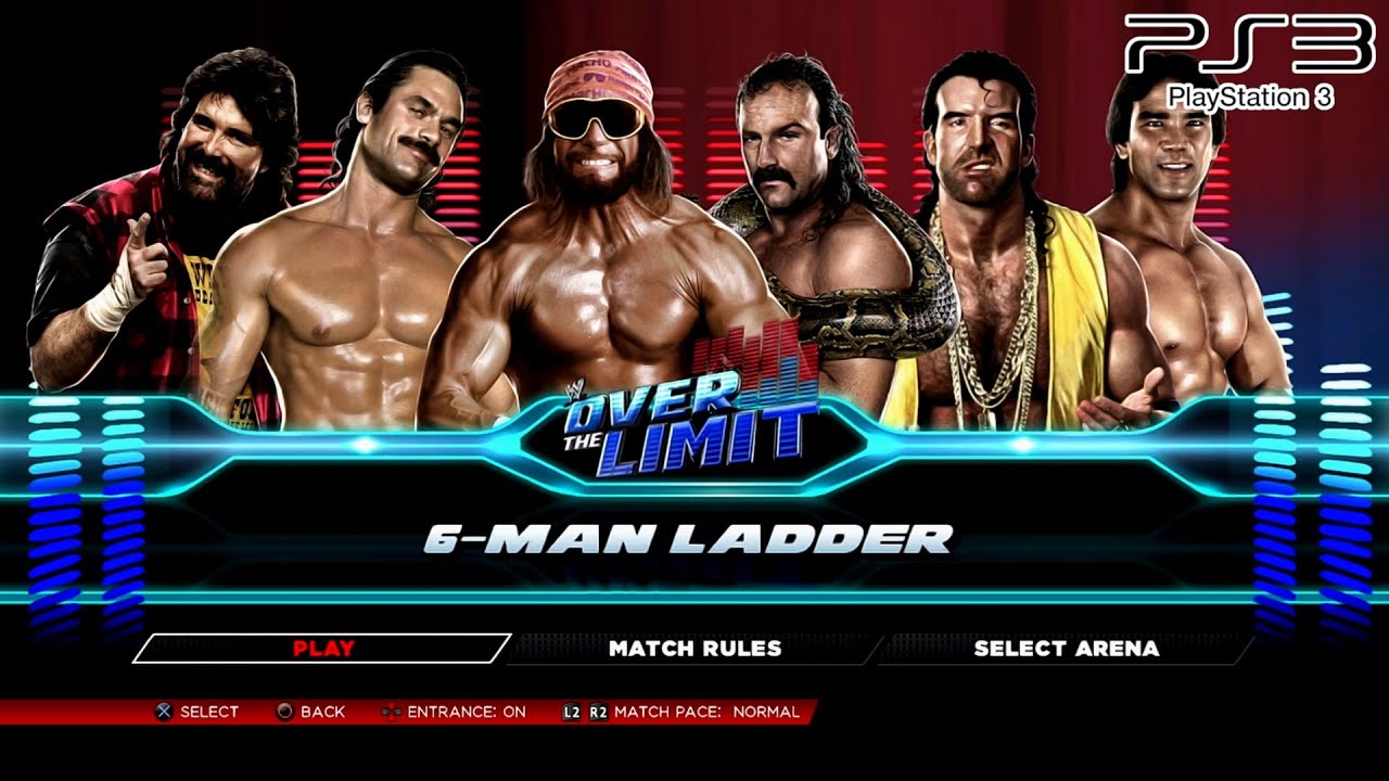 WWE 2K14 - R.Savage,J.Roberts,RickRude,RazorRamon,MickFoley,RickySteamboat - 6-Man Money in The Bank
