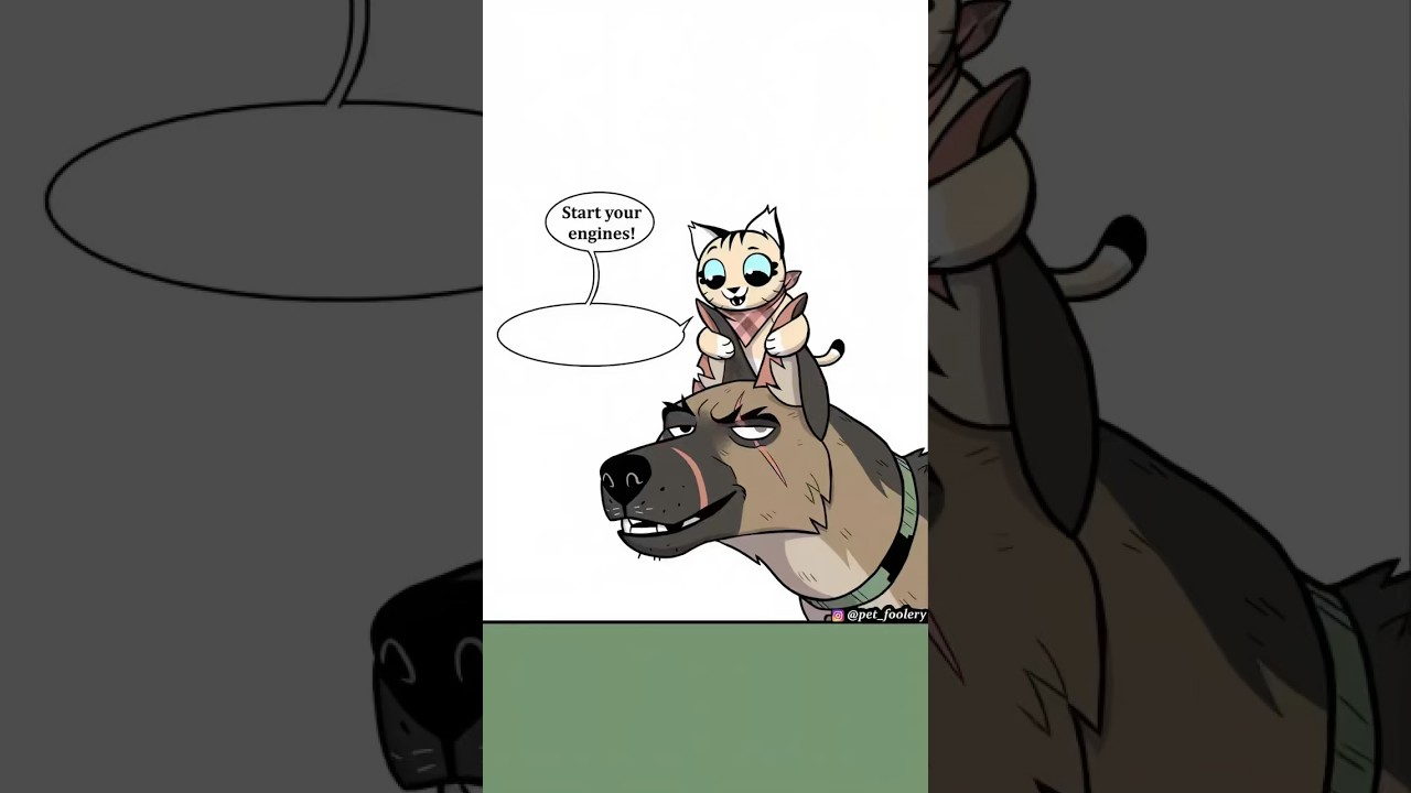 Pixie & Brutus Electric Race 🐶⚡ | Funny Comic Dub (Pet Foolery) #comicdub #comics #comedy #webtoon
